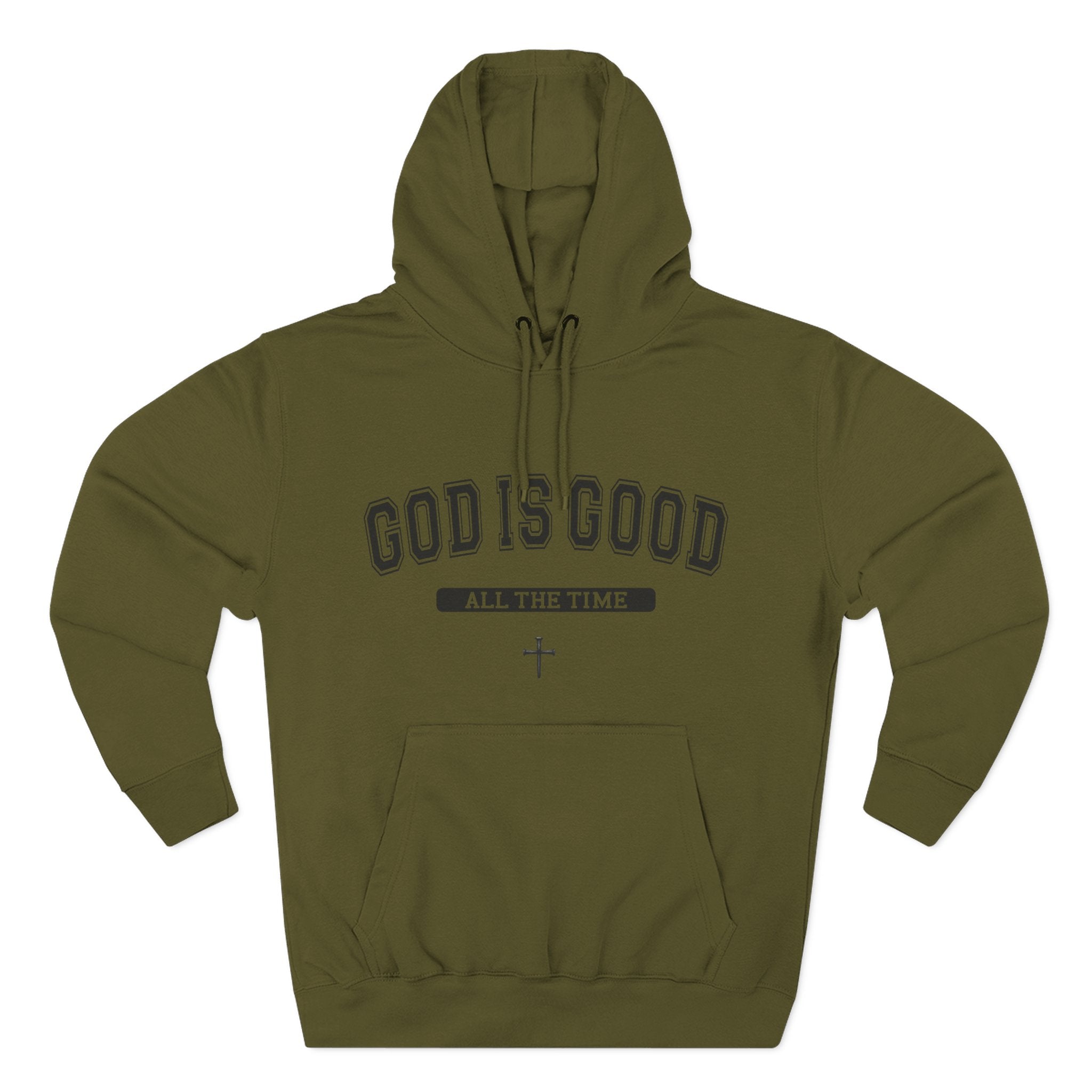 God is Good All the Time-Faith Inspired Fleece Hoodie