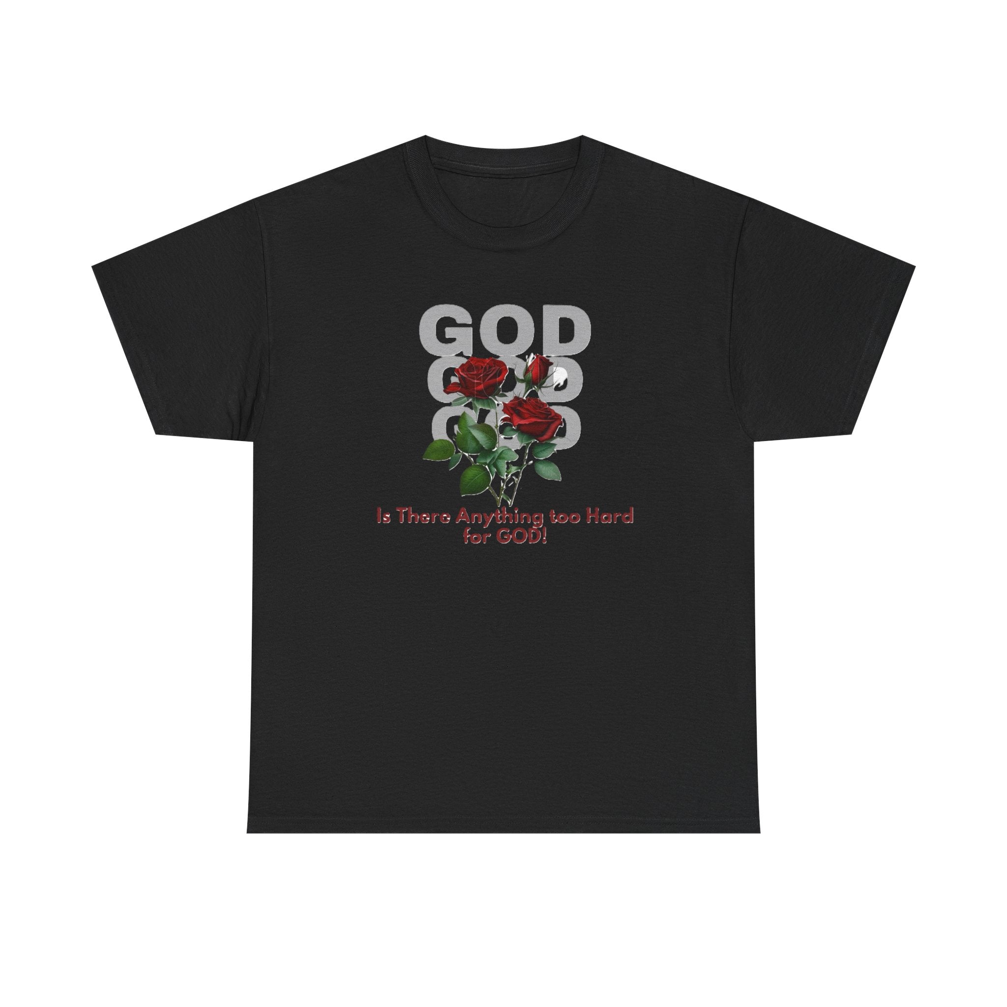 Is There Anything Too Hard for God Unisex Heavy Cotton Tee