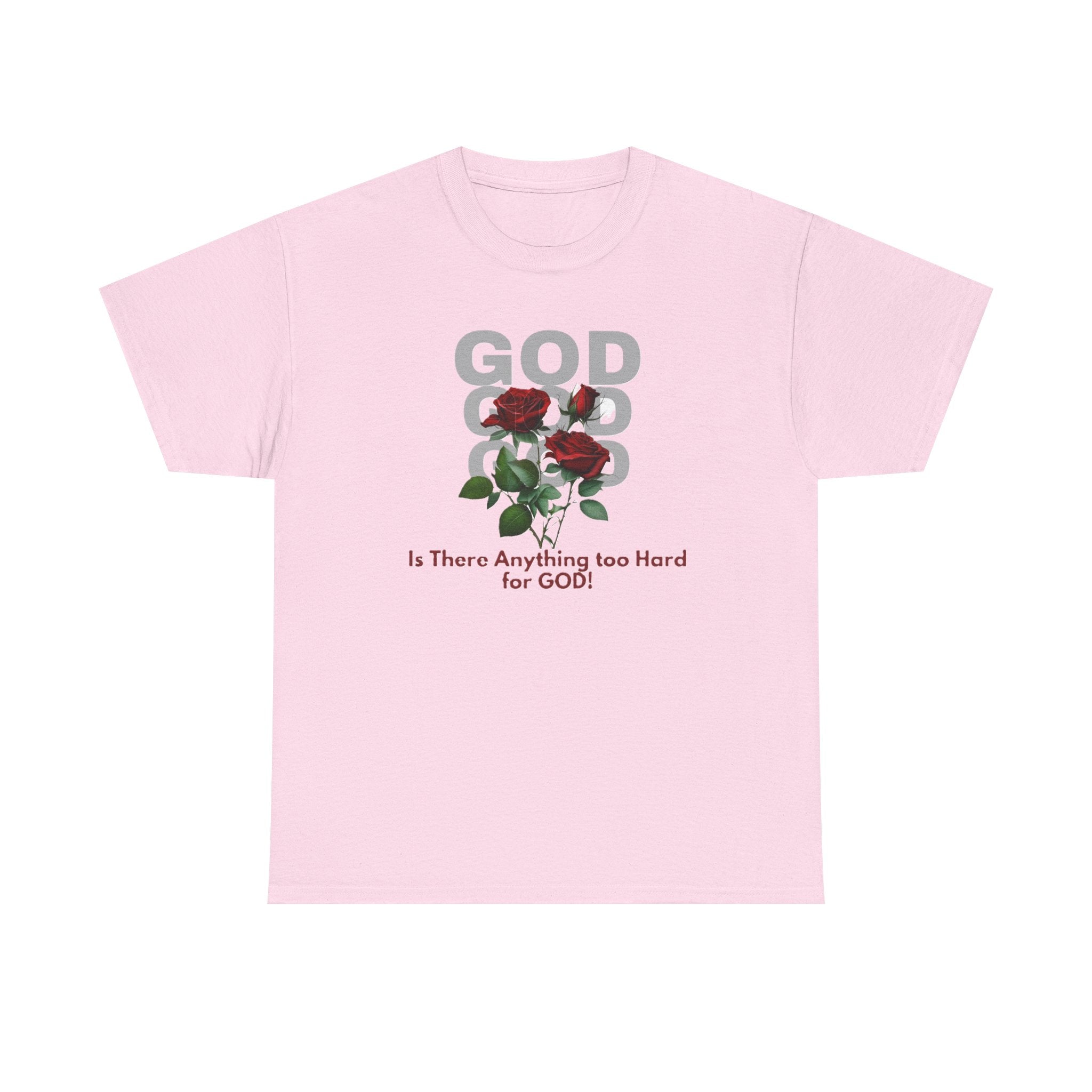 Is There Anything Too Hard for God Unisex Heavy Cotton Tee