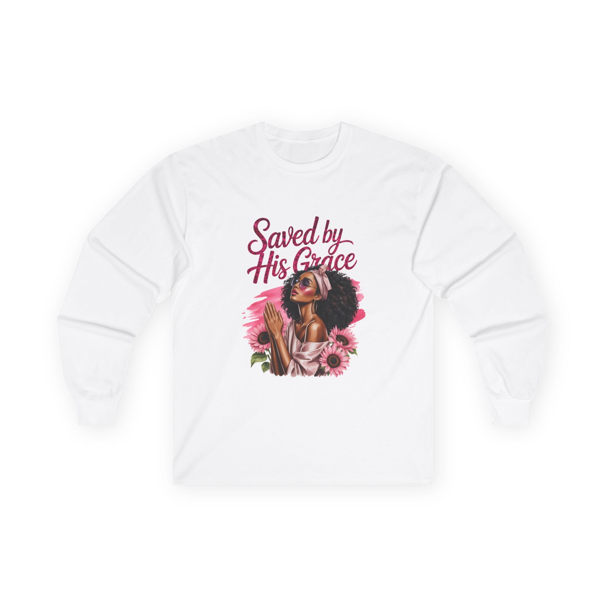 Inspirational Saved by His Grace Long Sleeve T-Shirt
