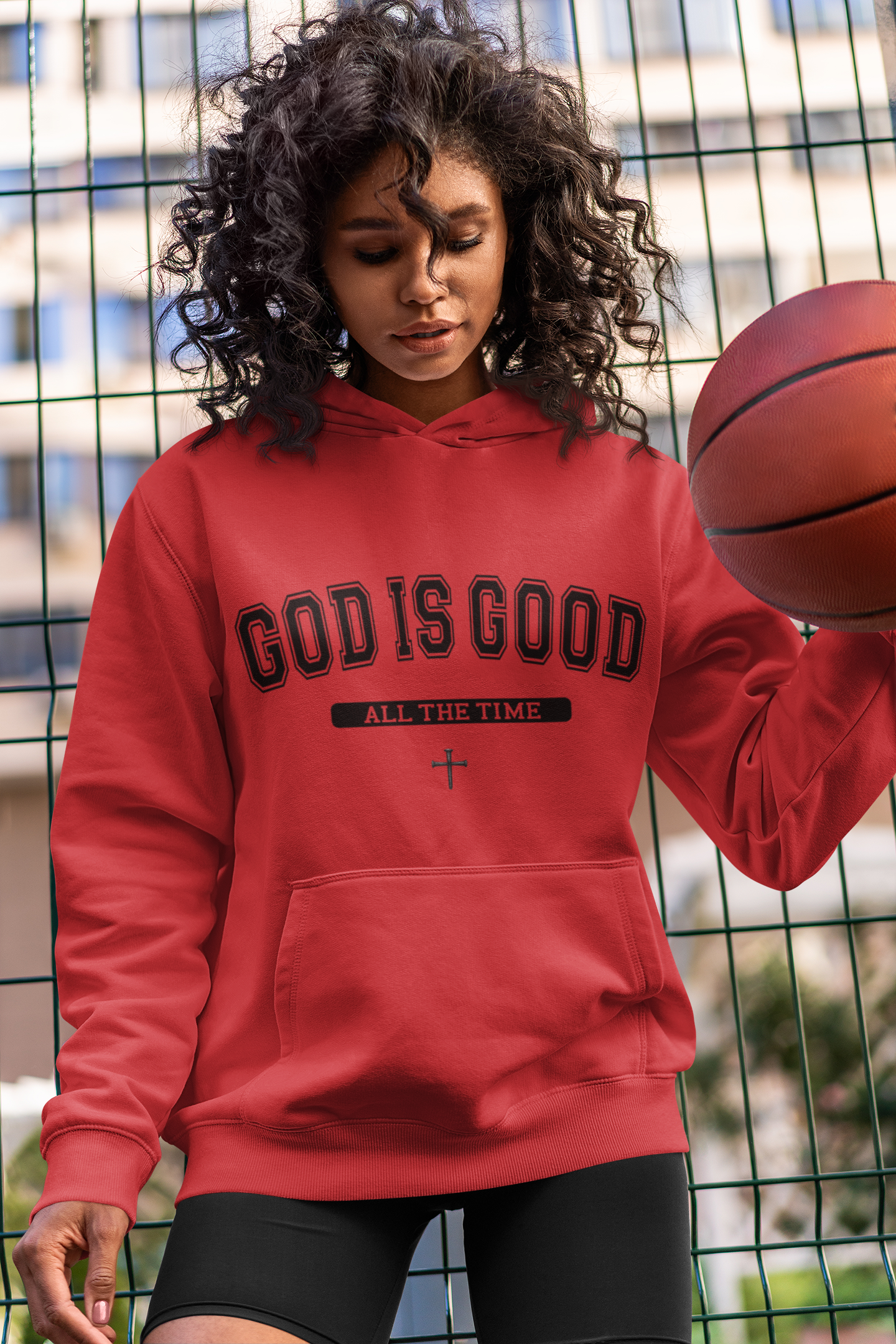 God is Good All the Time-Faith Inspired Fleece Hoodie