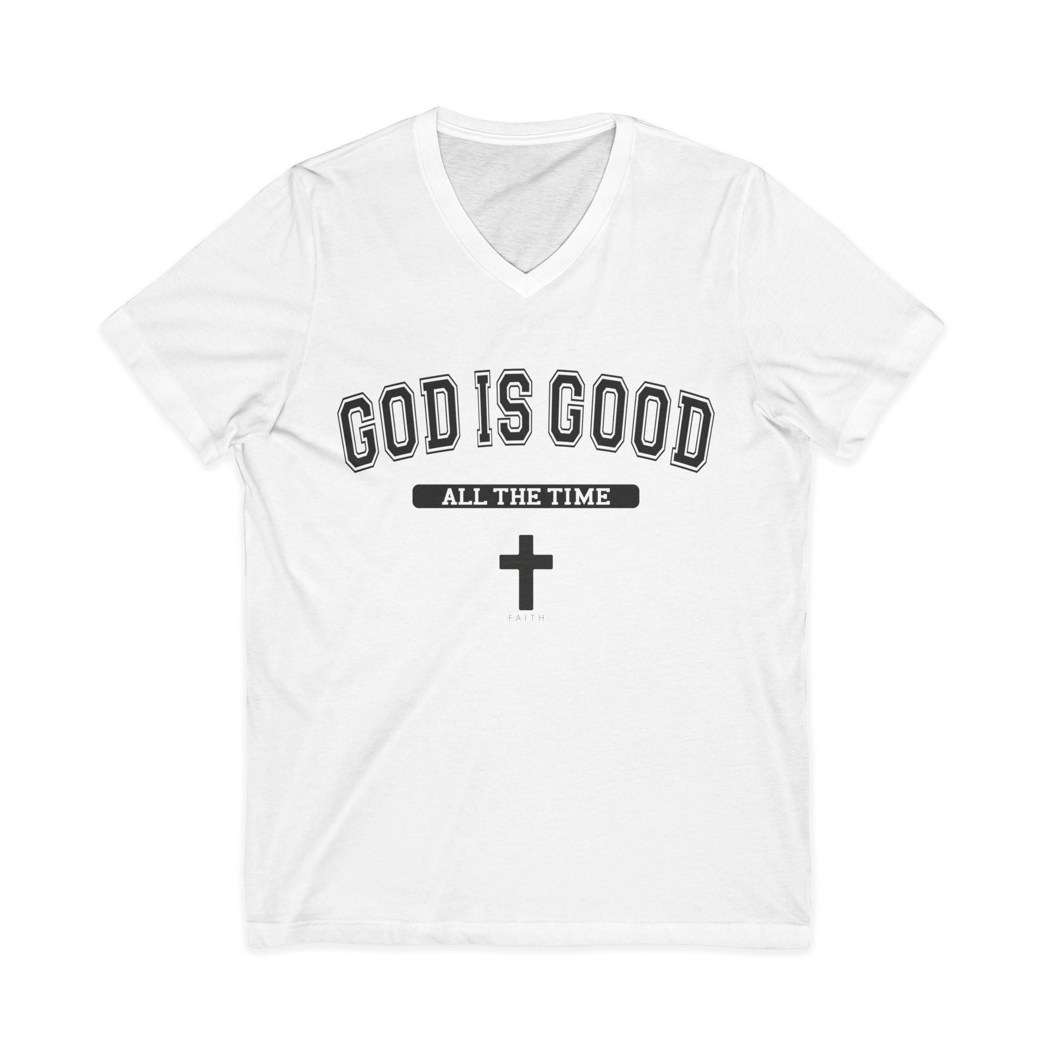 God is Good Unisex V-Neck Tee