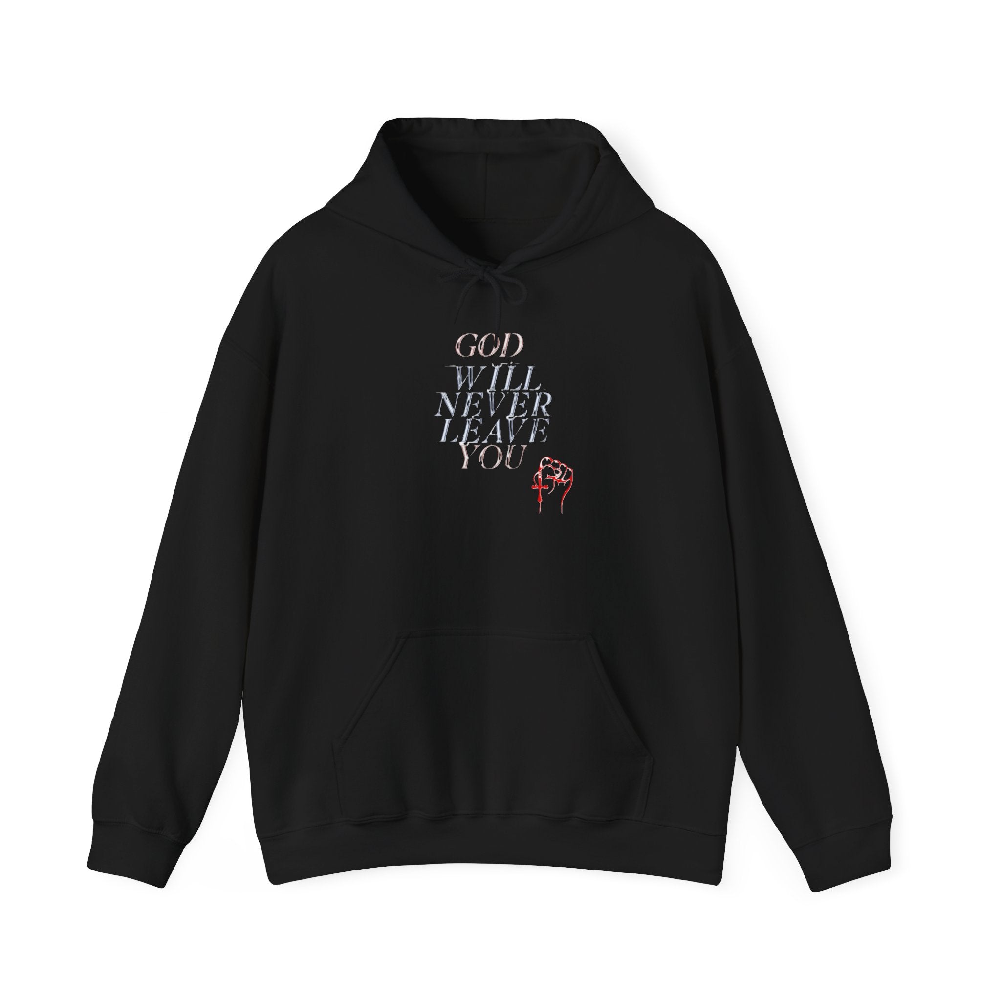 God will Never Leave You Cozy Unisex Hoodie