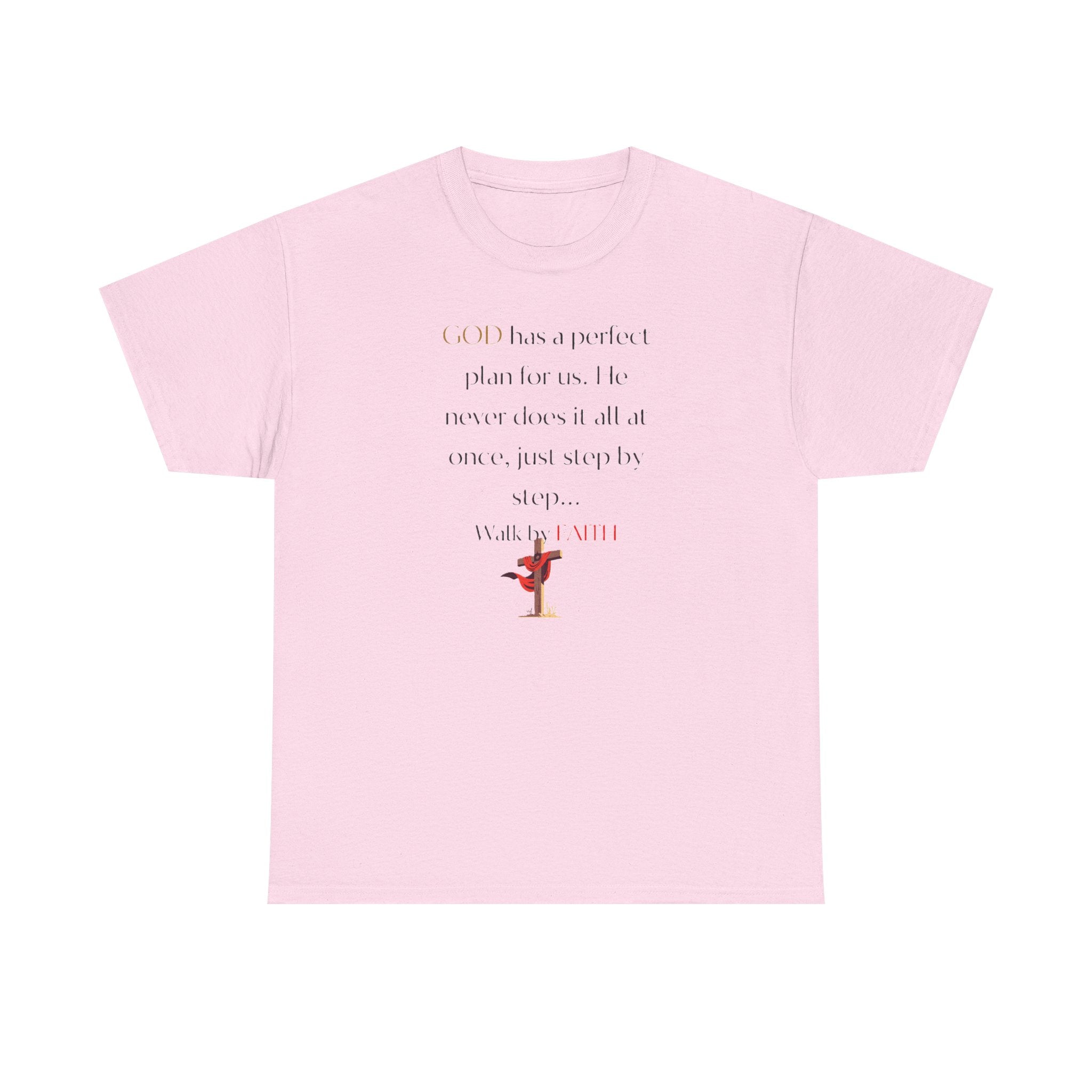 Walk by Faith Motivational Unisex Cotton Shirt