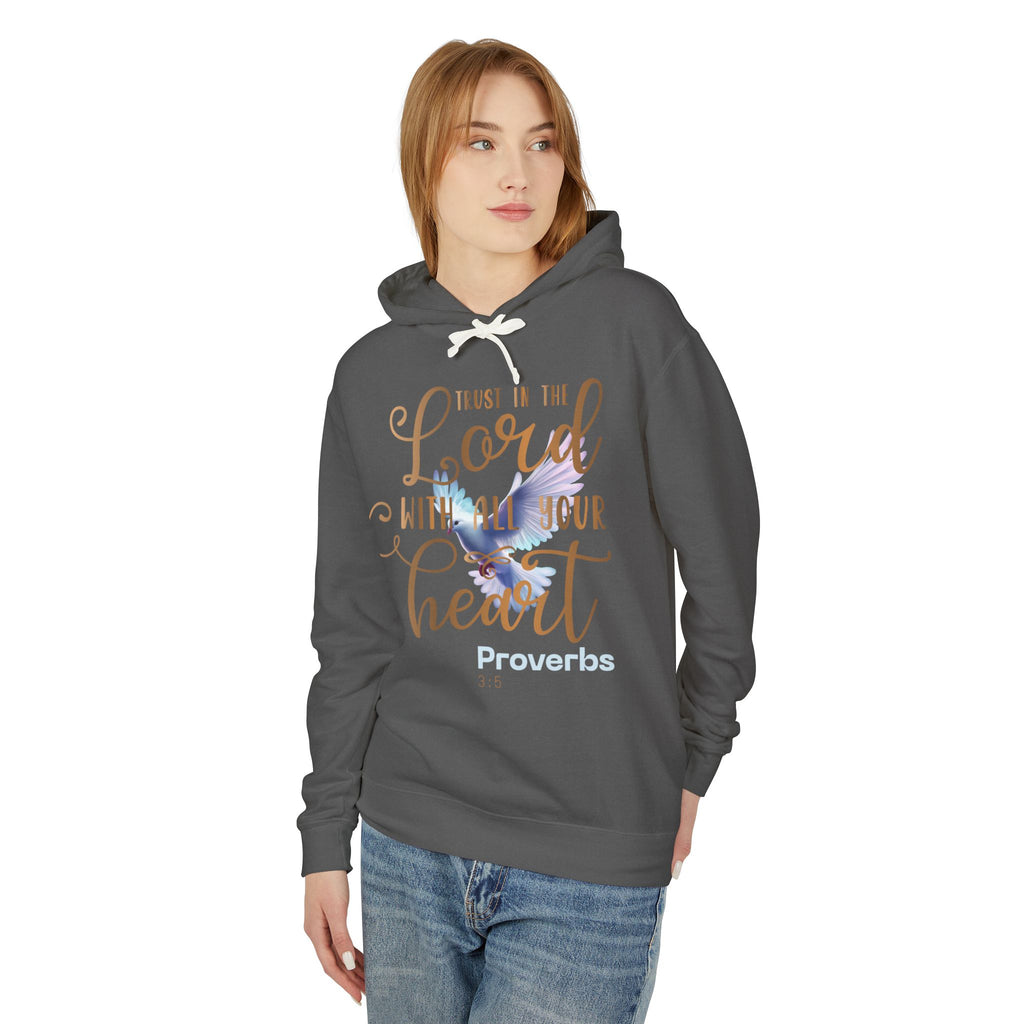 Trust in the Lord with All Your Heart Dove Unisex Hoodie