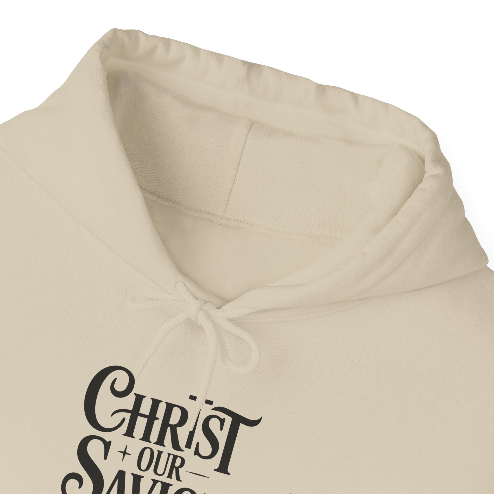 Christ Our Savior Is Born Hoodie — Minimalist Christmas Sweatshirt