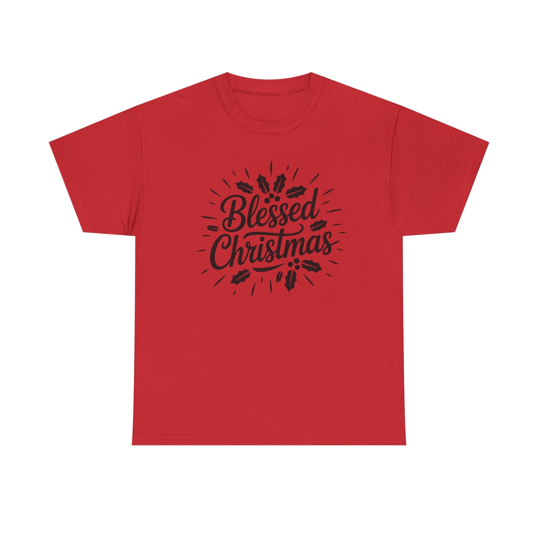Blessed Christmas Tee — Hand‑Lettered Holiday Crewneck