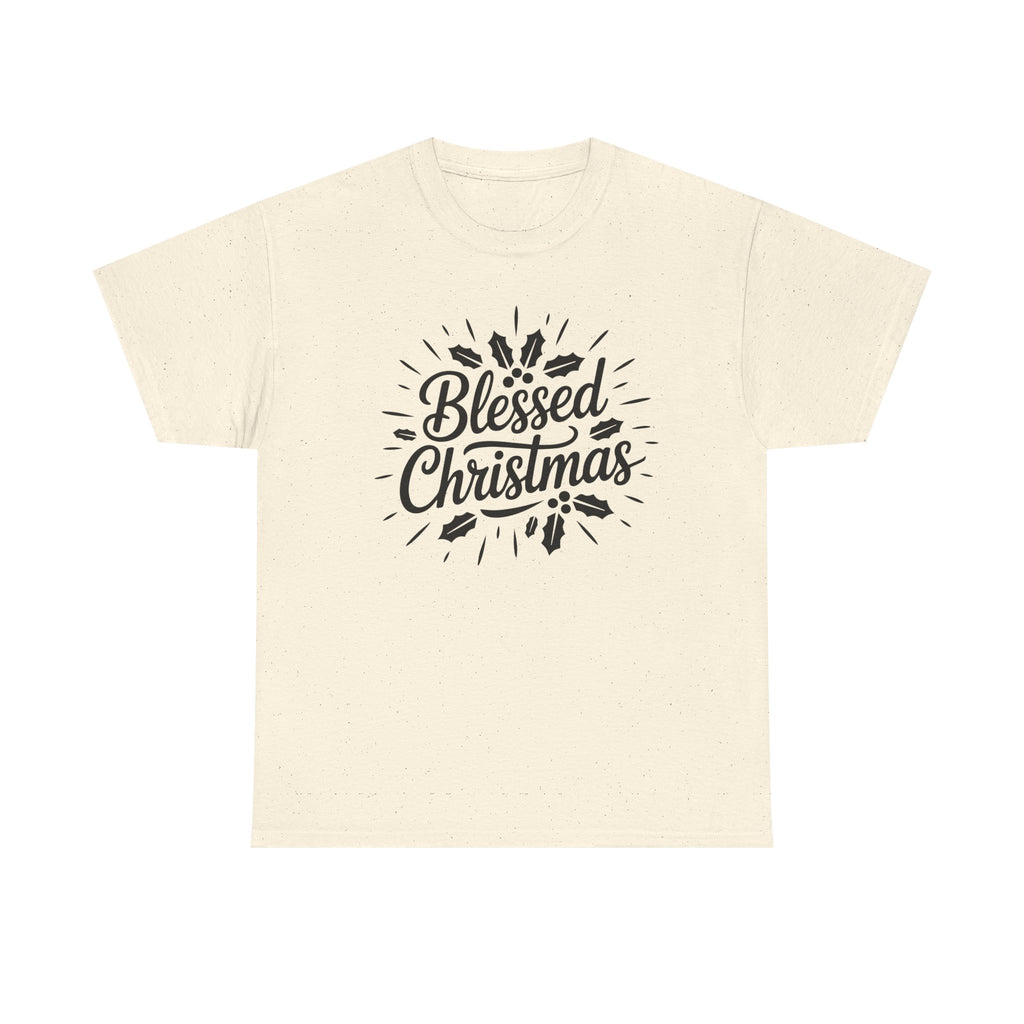 Blessed Christmas Tee — Hand‑Lettered Holiday Crewneck