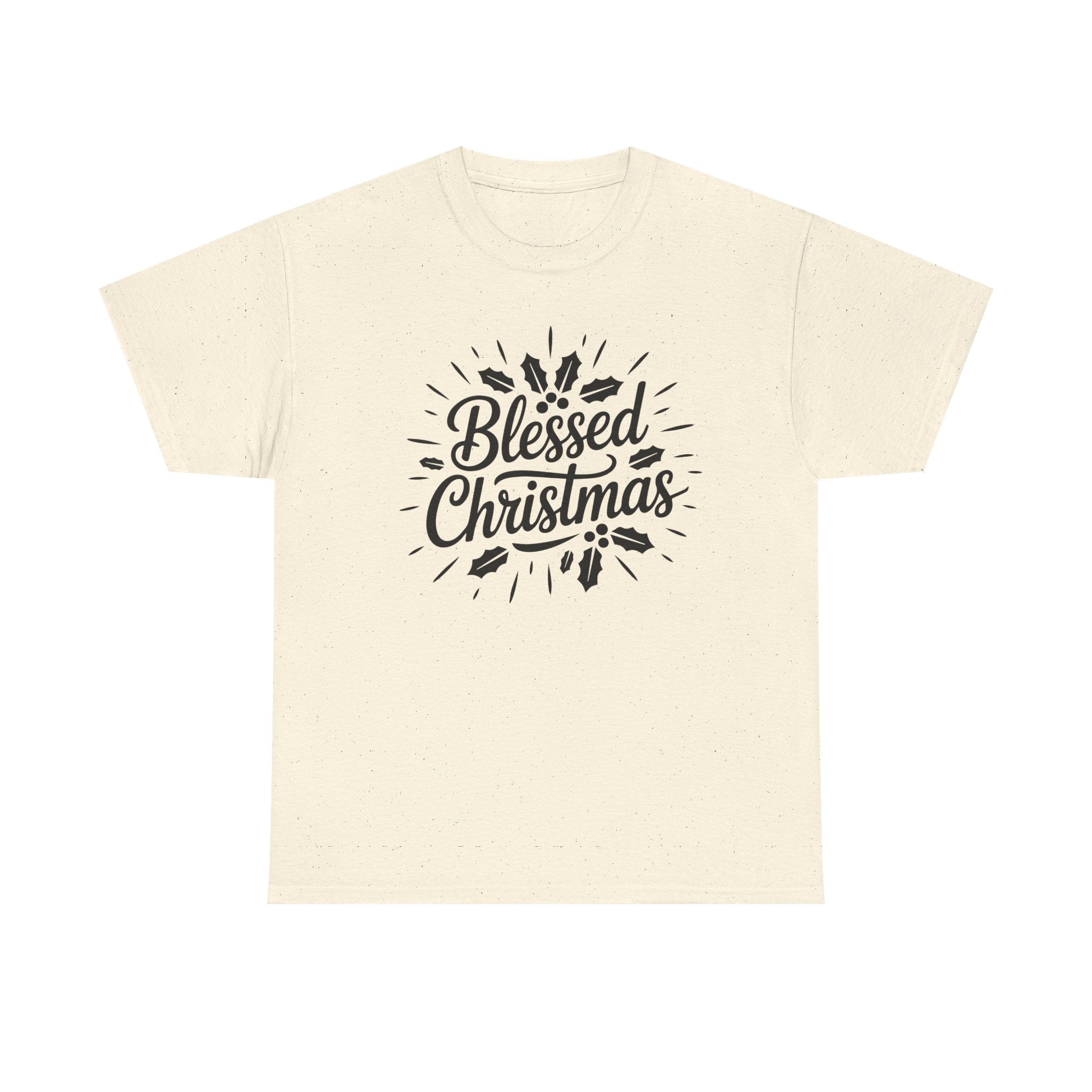 Blessed Christmas Tee — Hand‑Lettered Holiday Crewneck