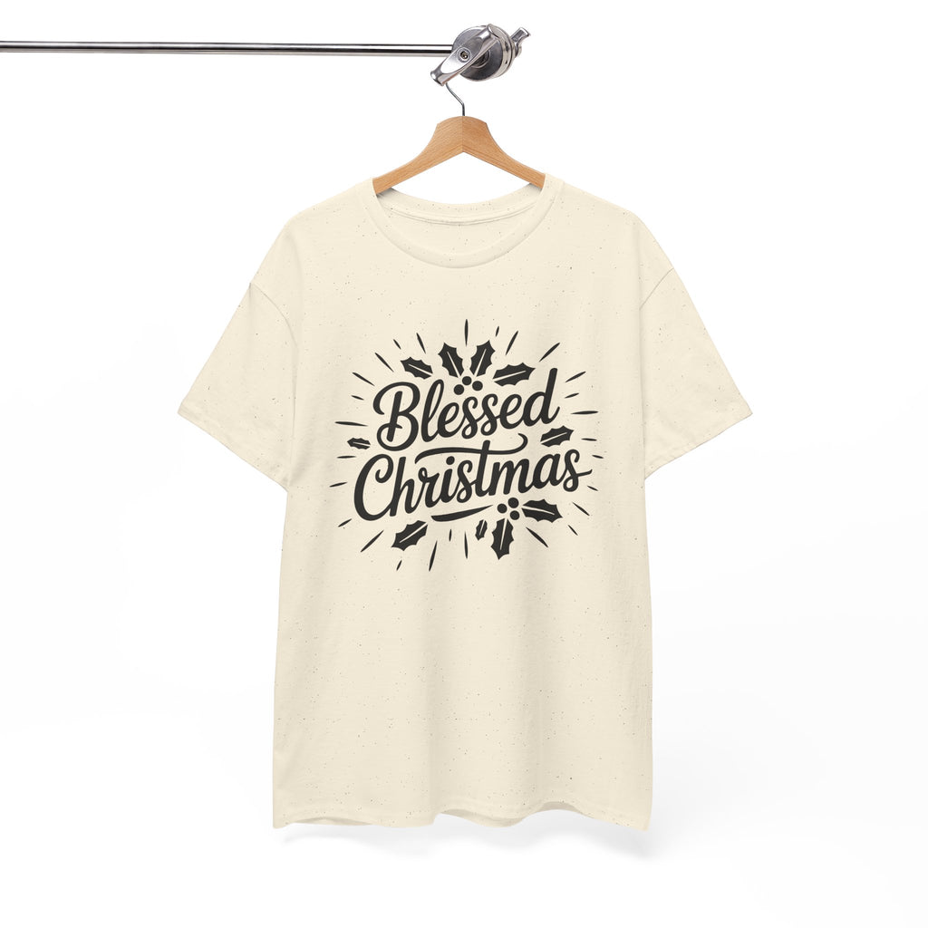 Blessed Christmas Tee — Hand‑Lettered Holiday Crewneck