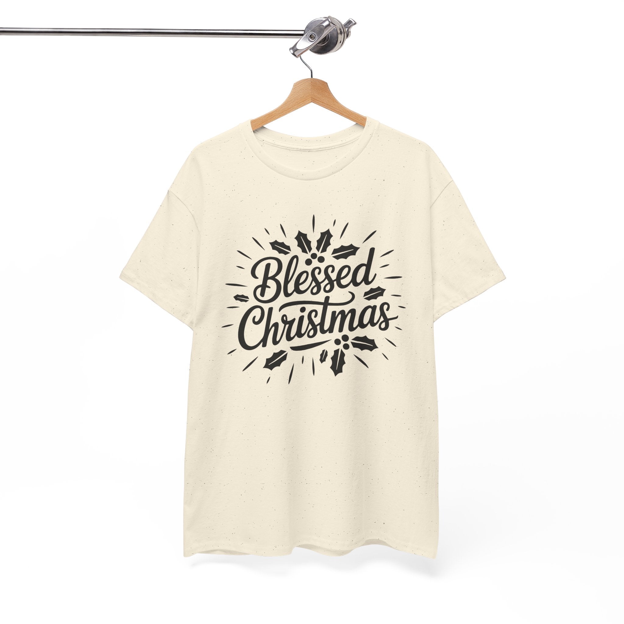 Blessed Christmas Tee — Hand‑Lettered Holiday Crewneck