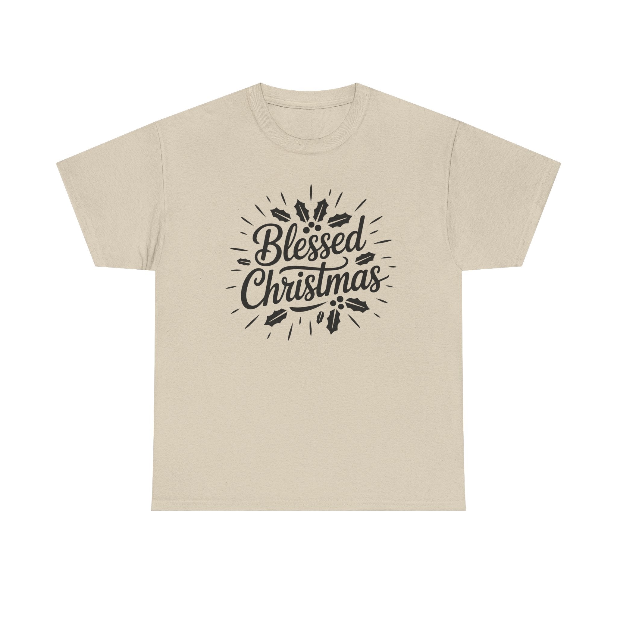 Blessed Christmas Tee — Hand‑Lettered Holiday Crewneck