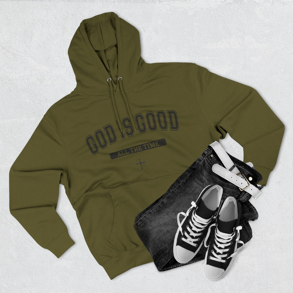 God is Good All the Time-Faith Inspired Fleece Hoodie