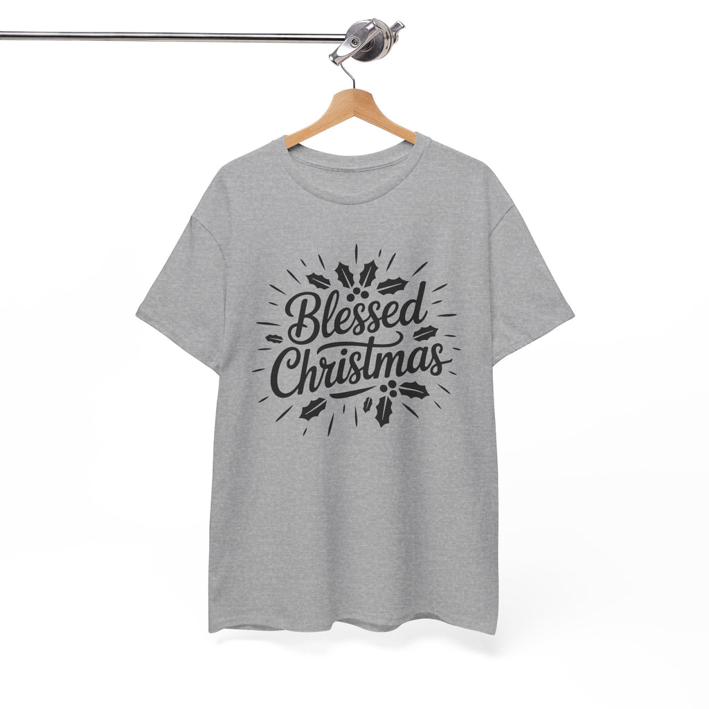 Blessed Christmas Tee — Hand‑Lettered Holiday Crewneck