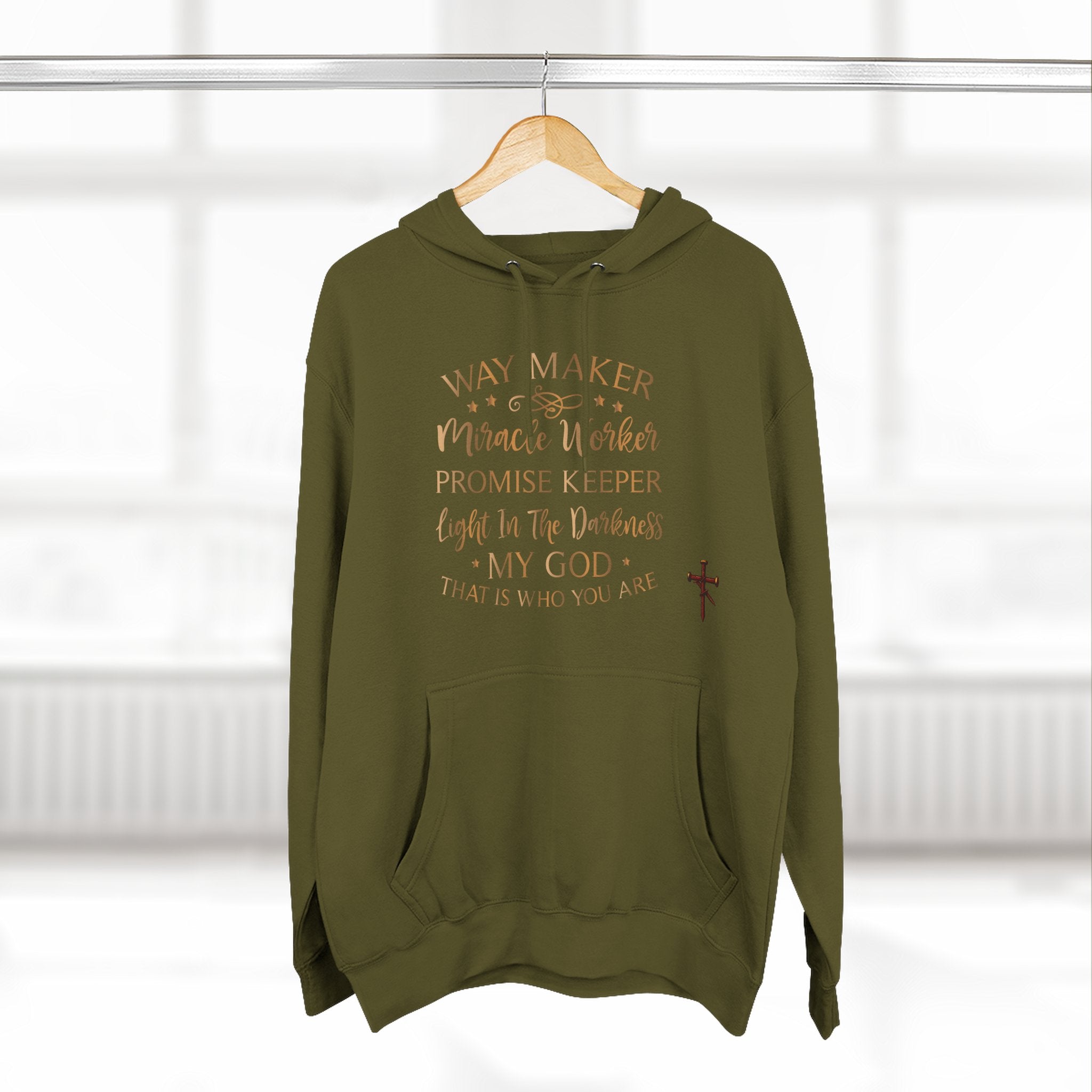 Inspirational Faith Way Maker Hoodie
