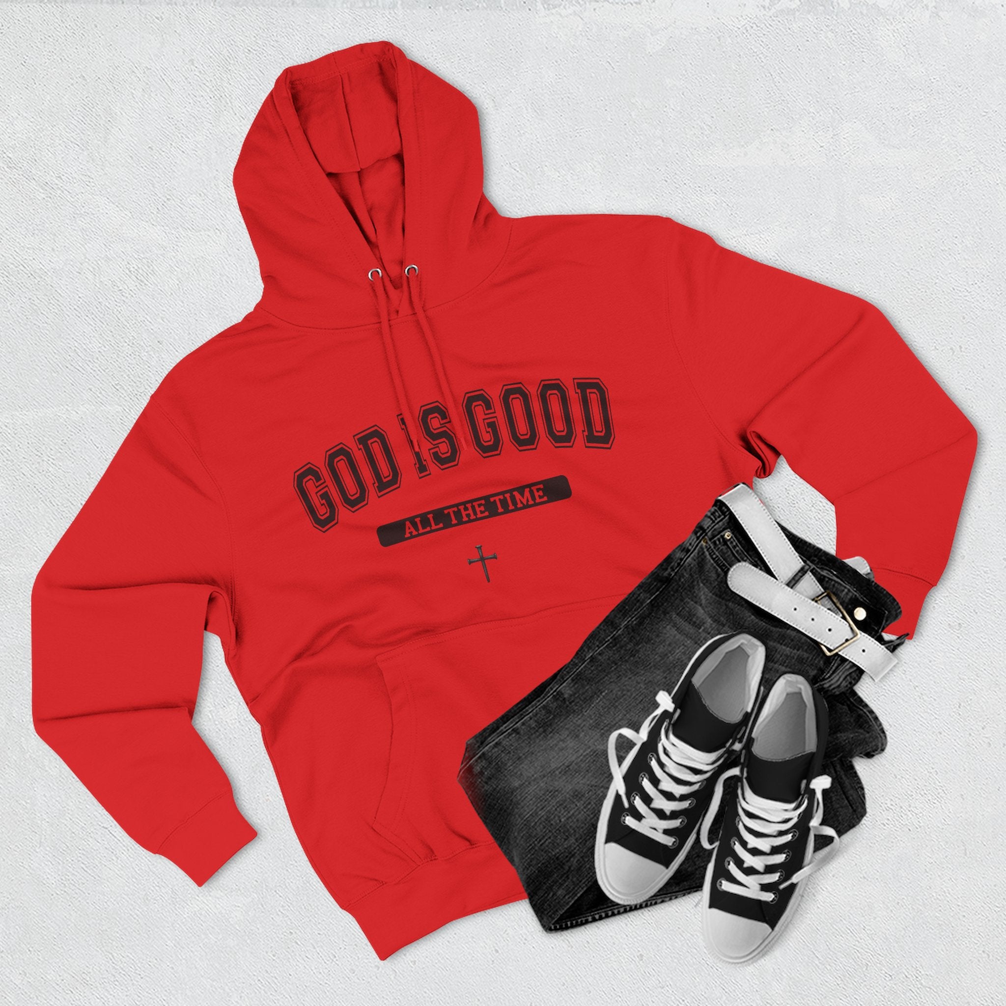 God is Good All the Time-Faith Inspired Fleece Hoodie