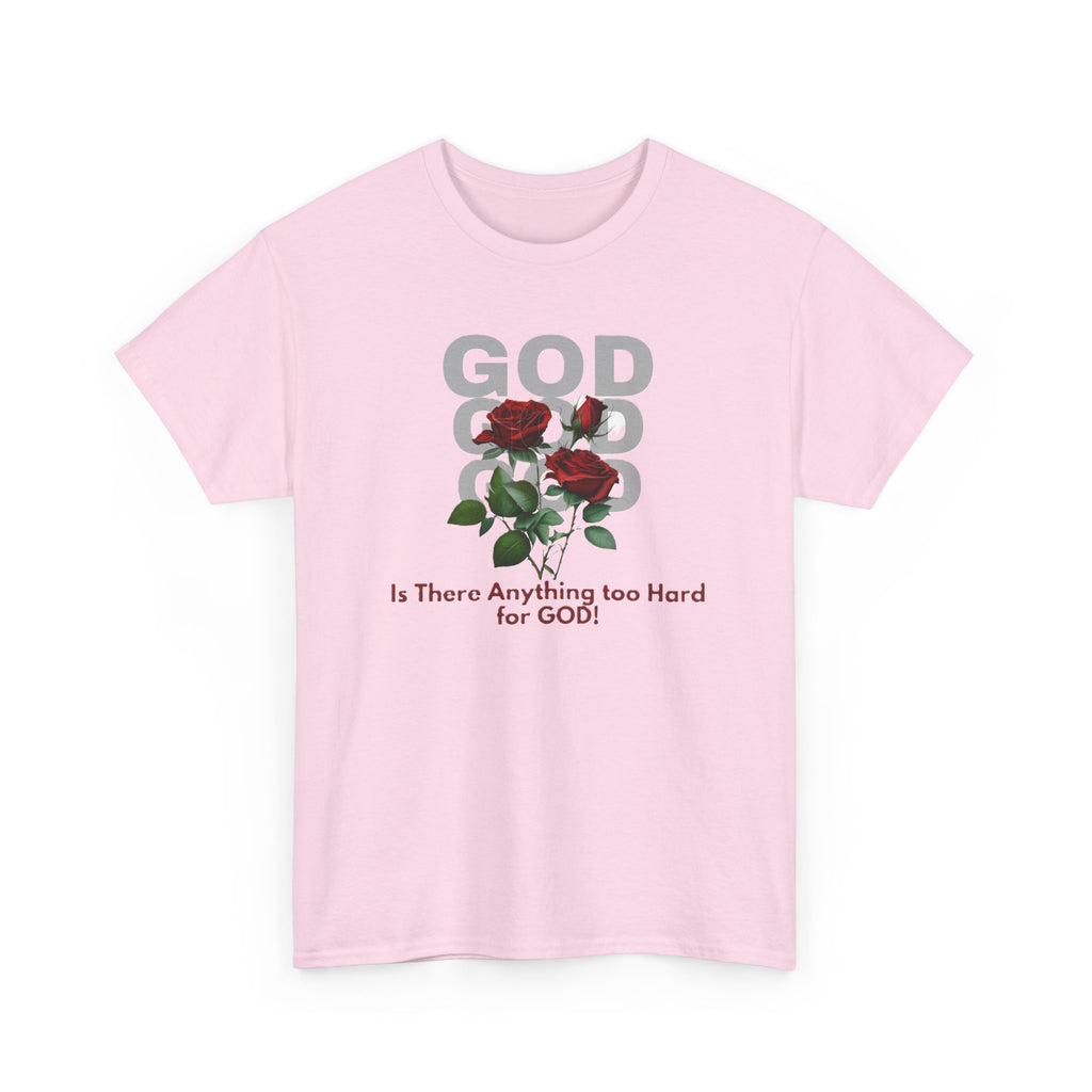 Is There Anything Too Hard for God Unisex Heavy Cotton Tee