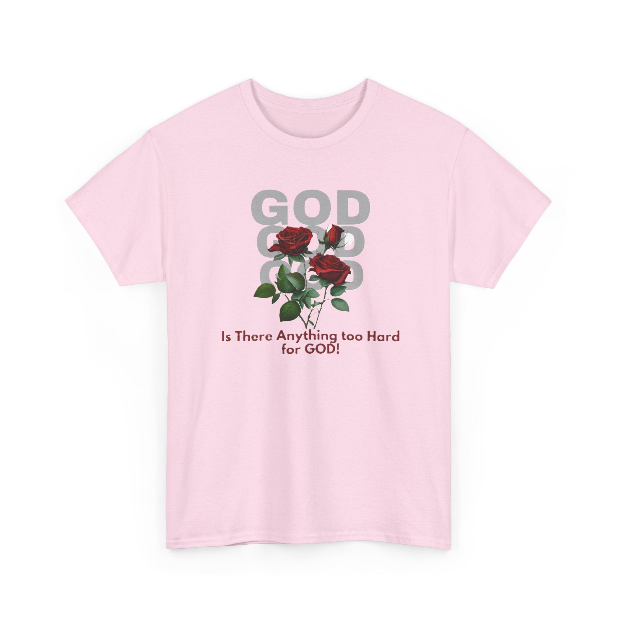 Is There Anything Too Hard for God Unisex Heavy Cotton Tee