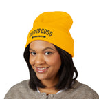 Inspirational Cuffed Beanie: God is Good