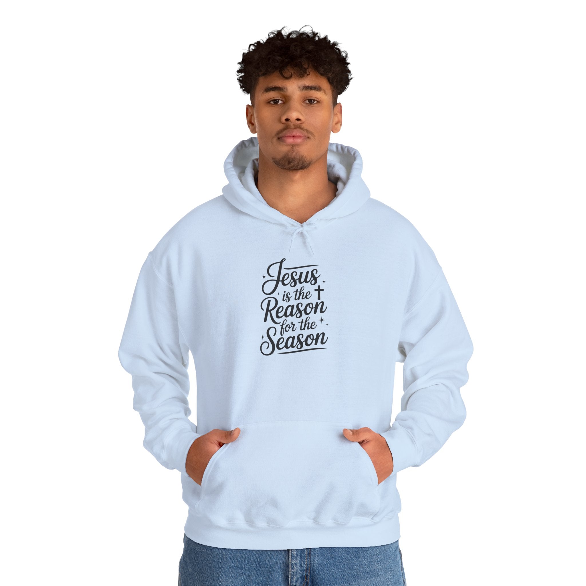Jesus Is the Reason for the Season Hoodie — Cozy Christian Christmas Sweatshirt