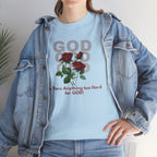 Is There Anything Too Hard for God Unisex Heavy Cotton Tee