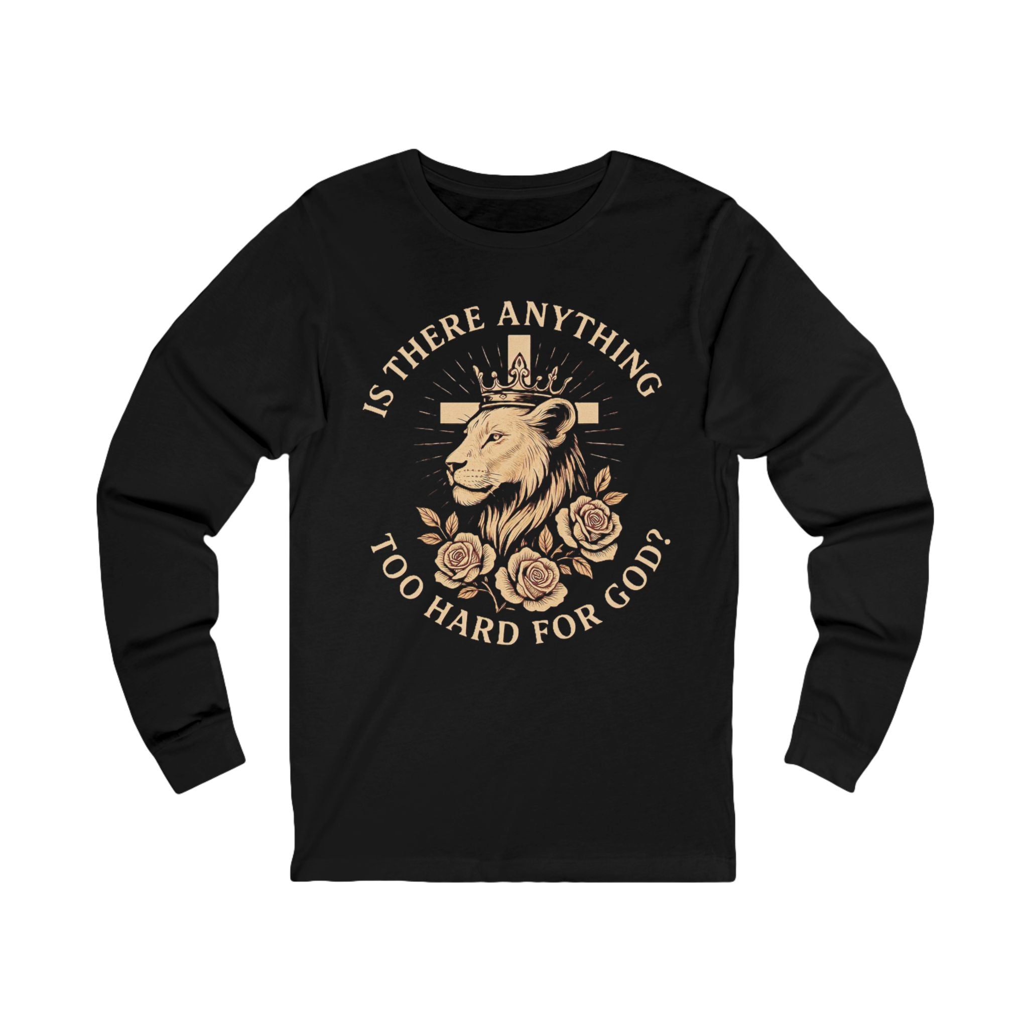 Women's Faith-Inspired Long Sleeve Lion Tee