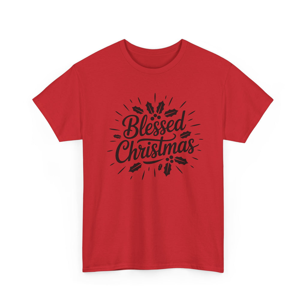 Blessed Christmas Tee — Hand‑Lettered Holiday Crewneck