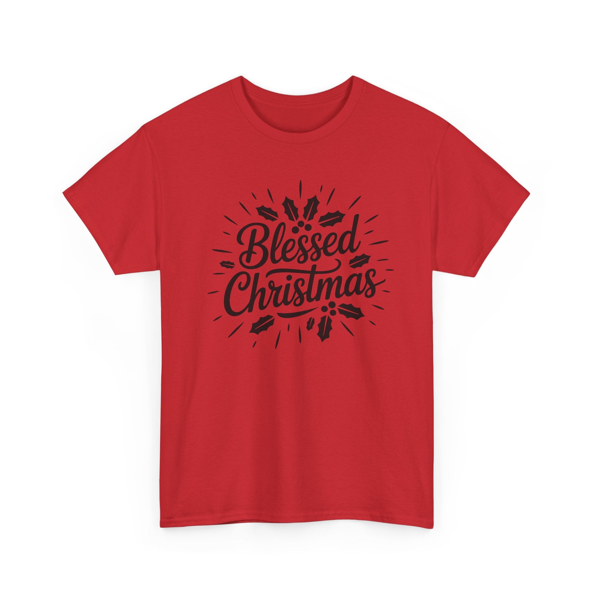 Blessed Christmas Tee — Hand‑Lettered Holiday Crewneck