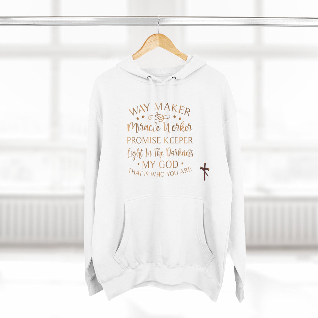 Inspirational Faith Way Maker Hoodie