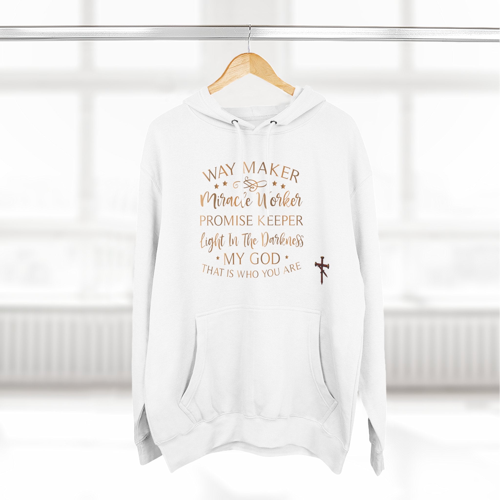 Inspirational Faith Way Maker Hoodie