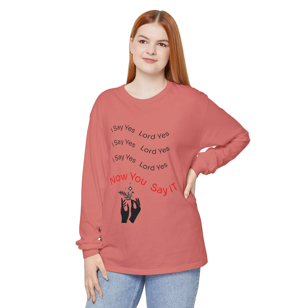 Spiritual Affirmation Long Sleeve T-Shirt, Relaxed Fit
