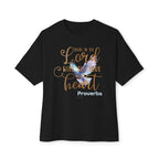Trust in the Lord with All Your Heart Oversized Boxy Unisex Cotton Top T-Shirt
