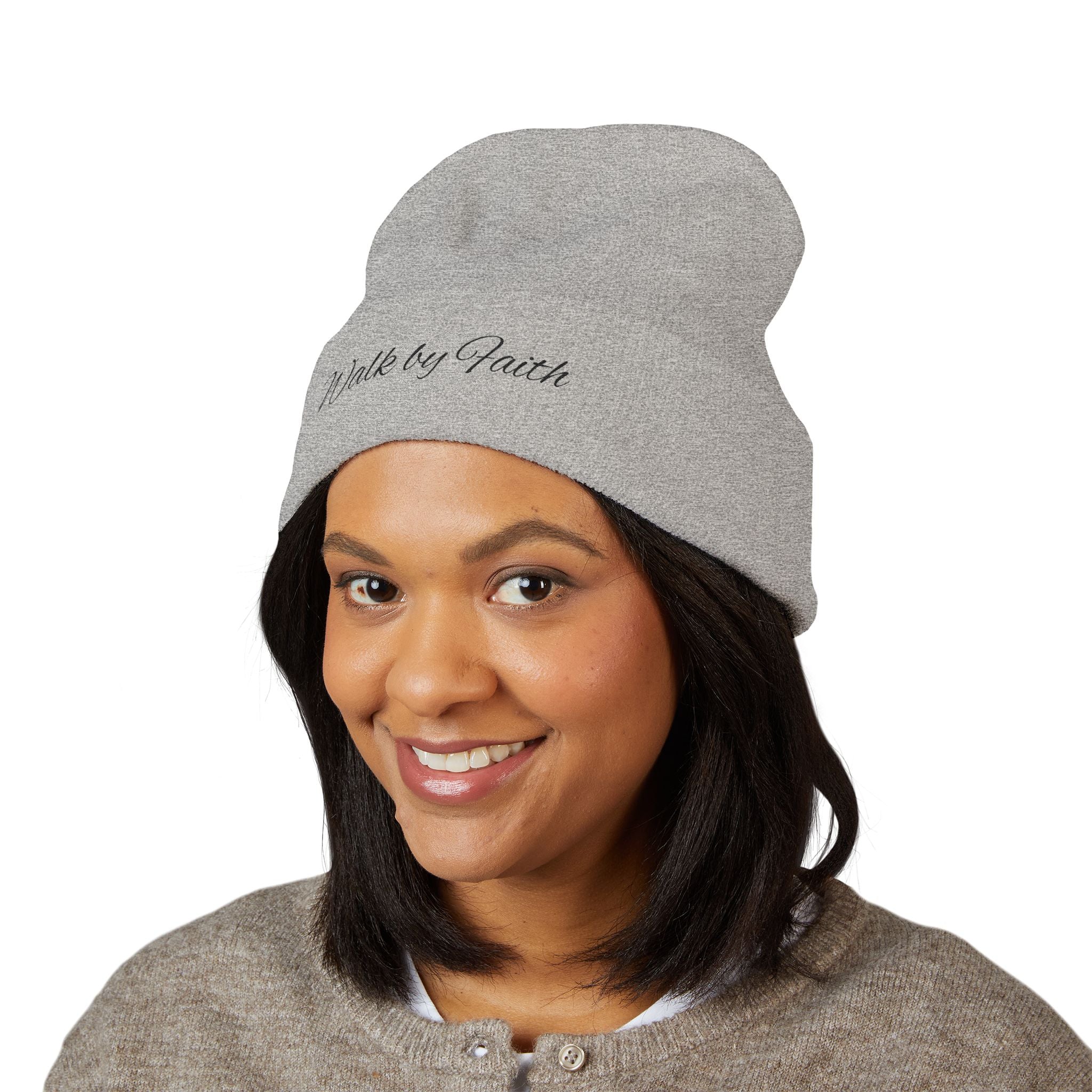 Walk by Faith Cuffed Beanie