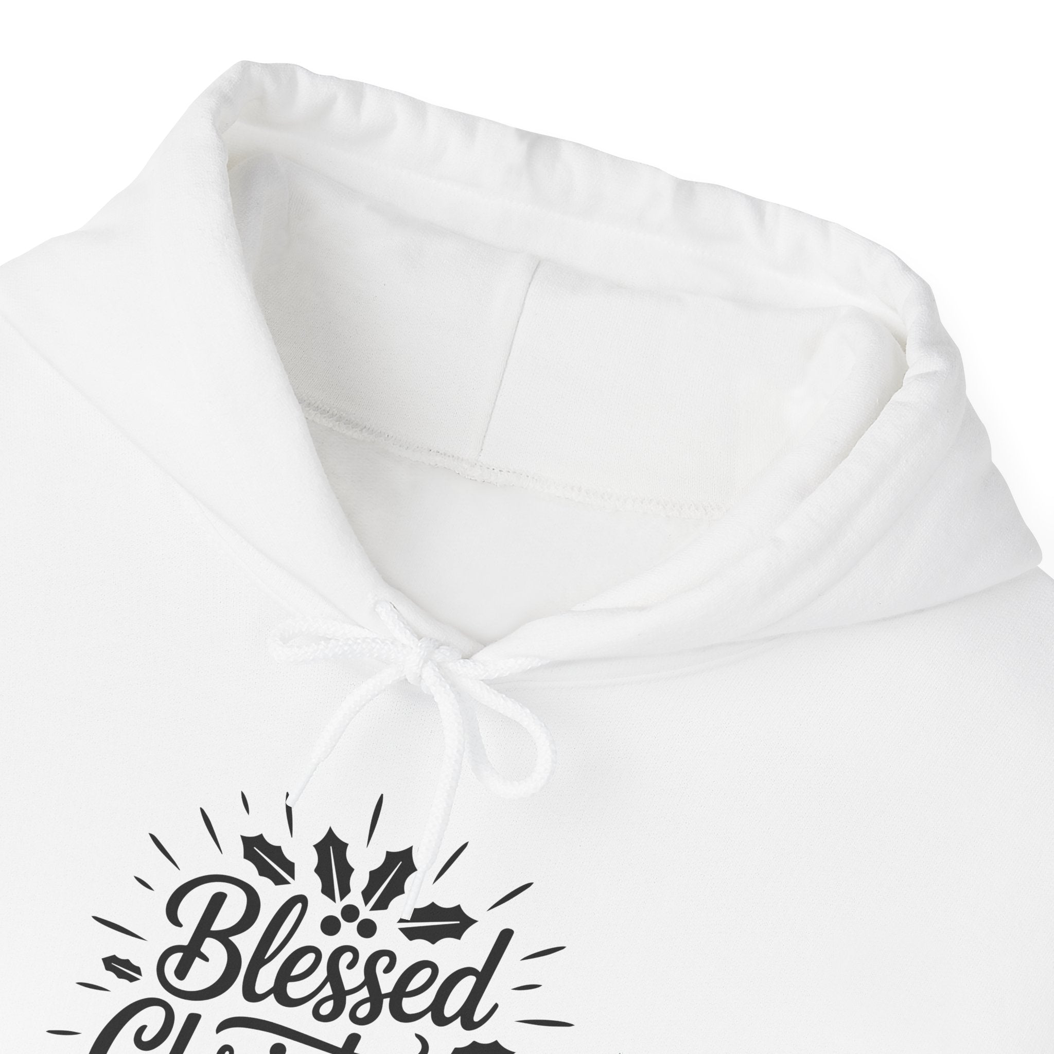 Blessed Christmas Hoodie — Hand‑Lettered Botanical Holiday Sweatshirt