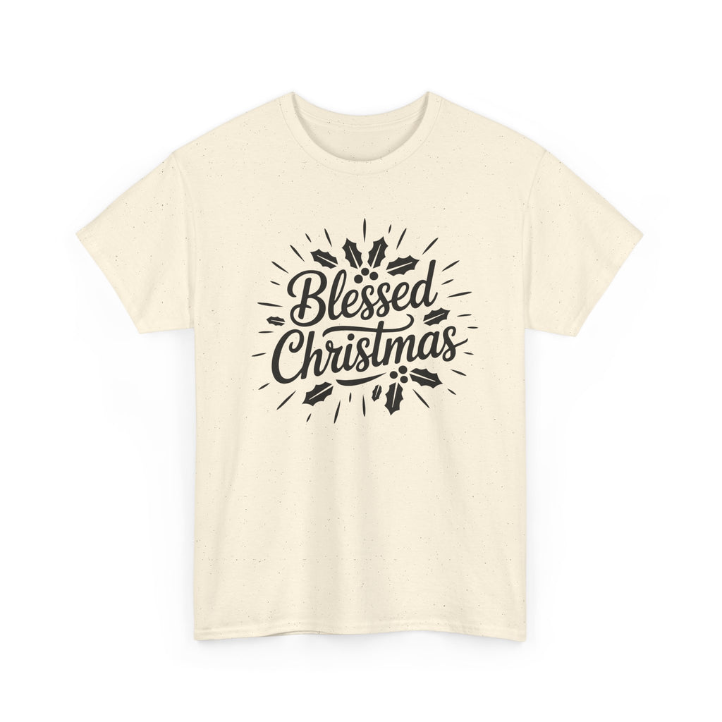 Blessed Christmas Tee — Hand‑Lettered Holiday Crewneck
