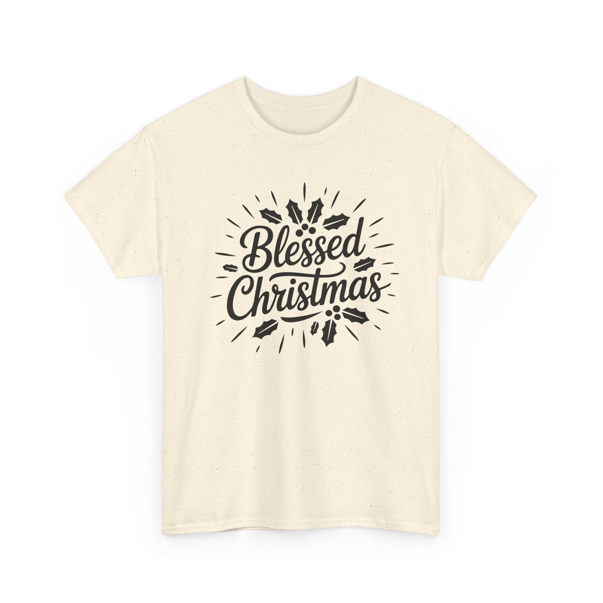 Blessed Christmas Tee — Hand‑Lettered Holiday Crewneck