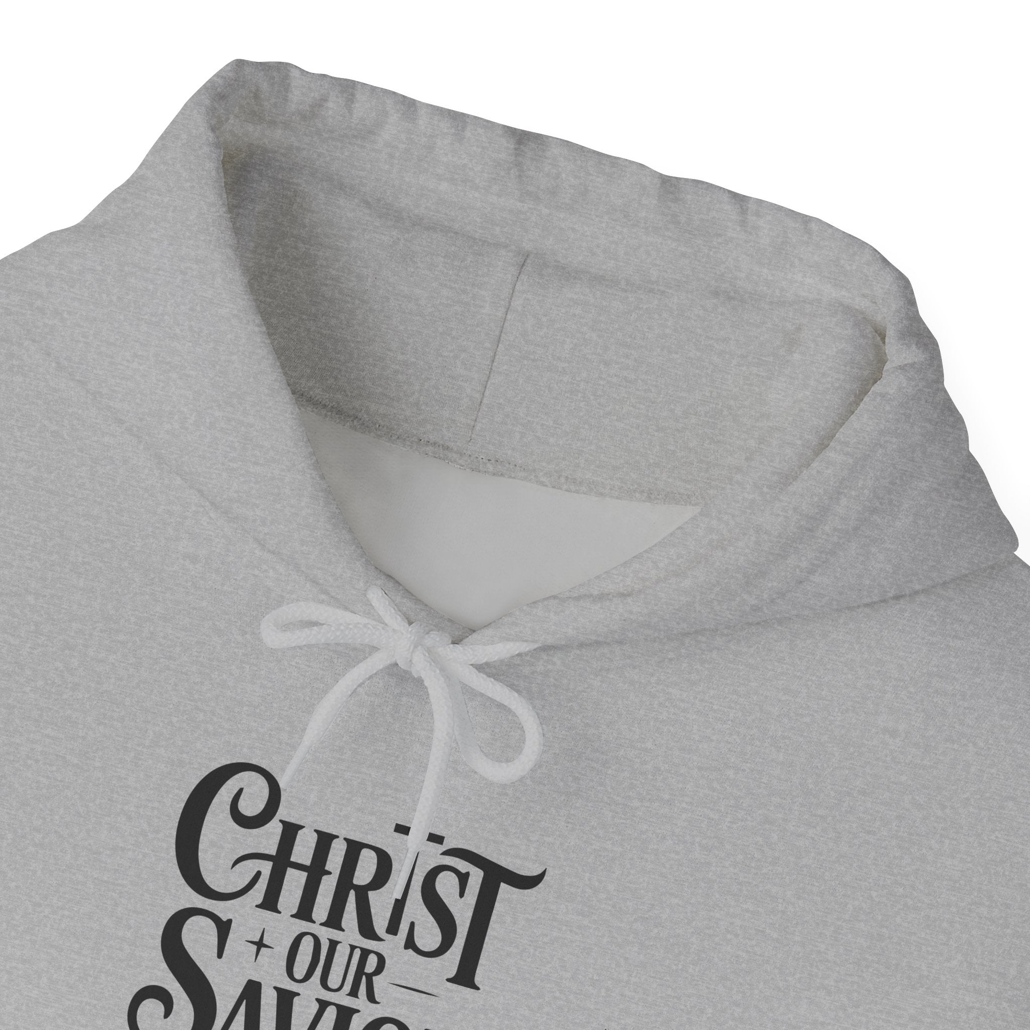 Christ Our Savior Is Born Hoodie — Minimalist Christmas Sweatshirt