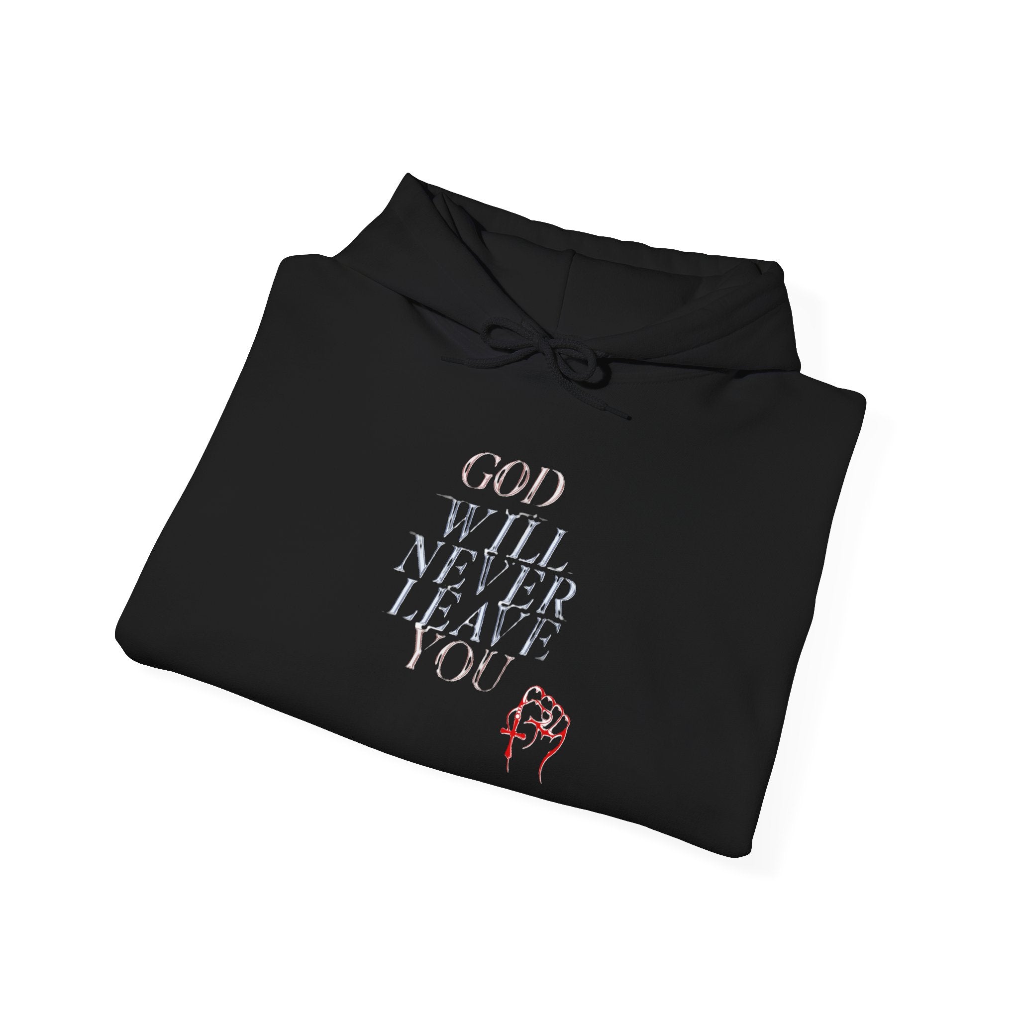God will Never Leave You Cozy Unisex Hoodie