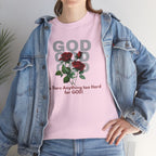Is There Anything Too Hard for God Unisex Heavy Cotton Tee
