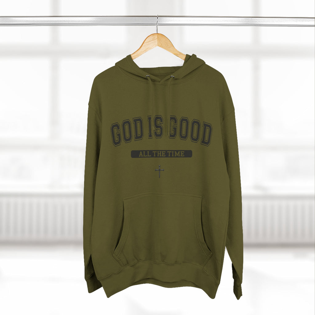 God is Good All the Time-Faith Inspired Fleece Hoodie