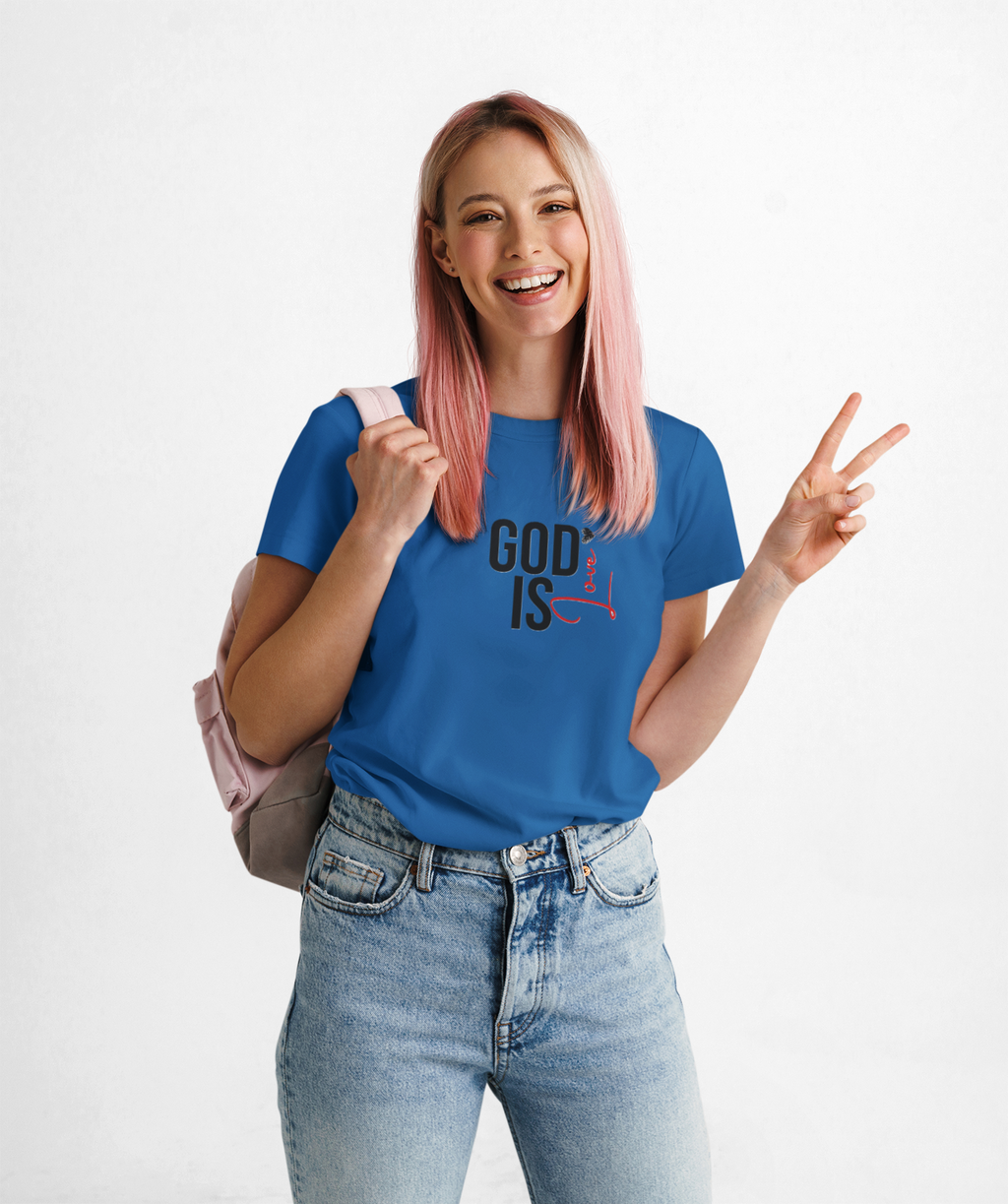 Unisex Soft style God Is Love short sleeve t-shirt