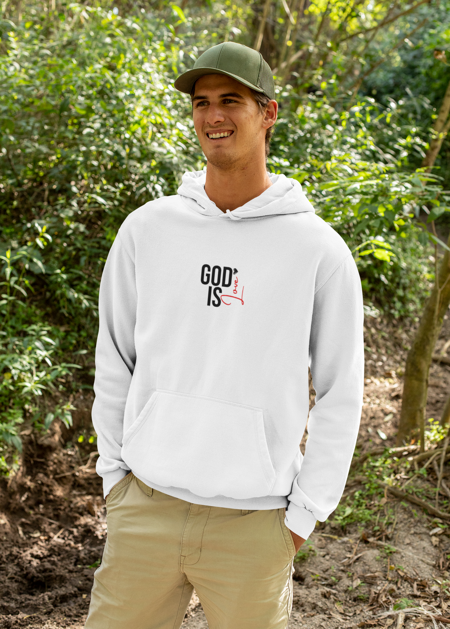 God Is Love Inspirational Hooded Sweatshirt