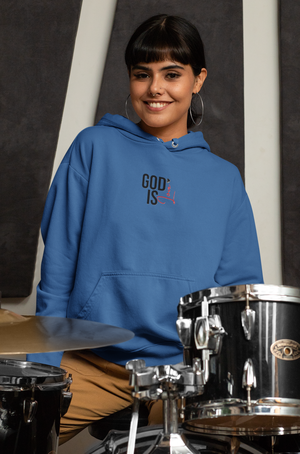 God Is Love Inspirational Hooded Sweatshirt