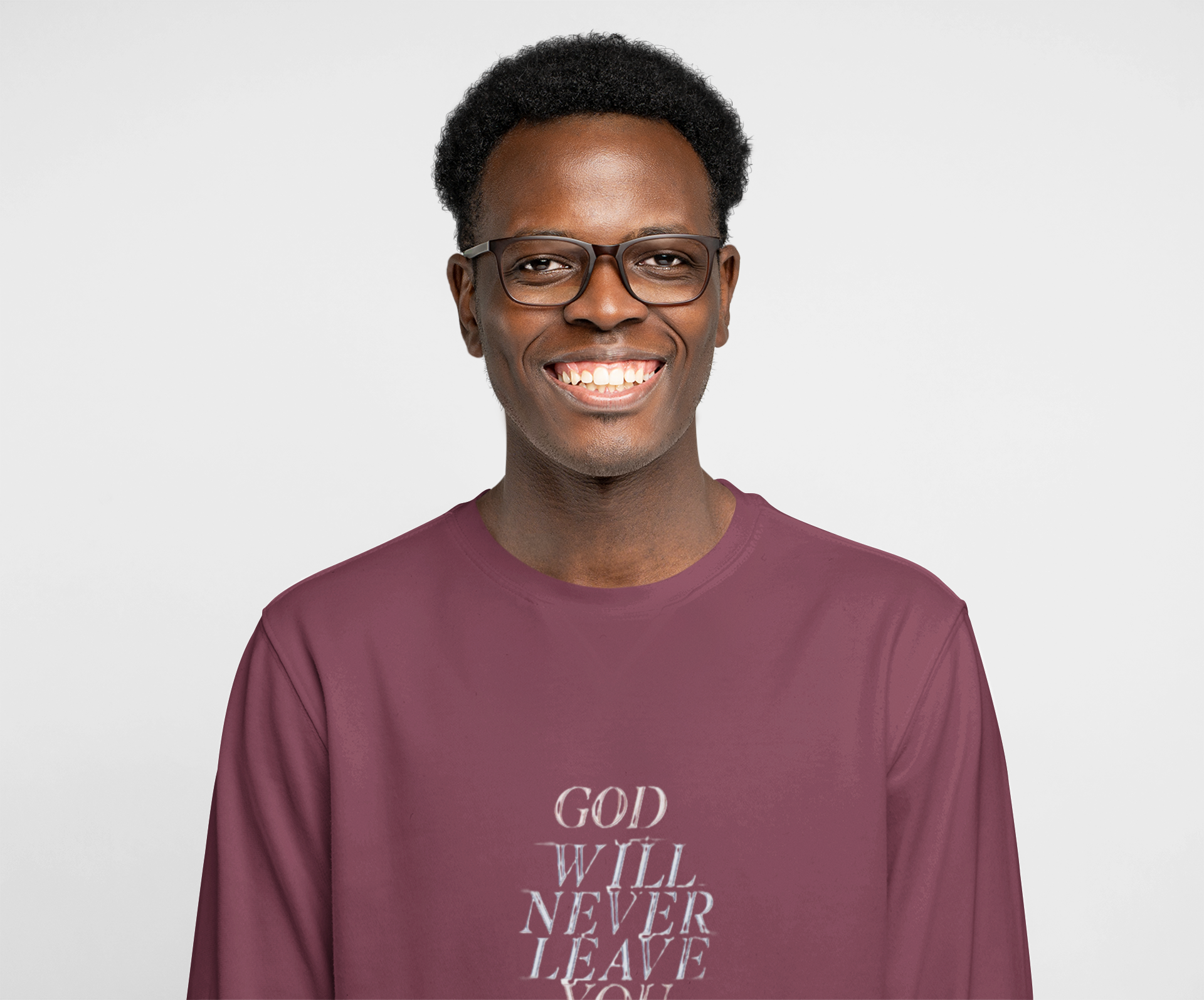 Unisex God Will Never Leave You Long Sleeve Tee