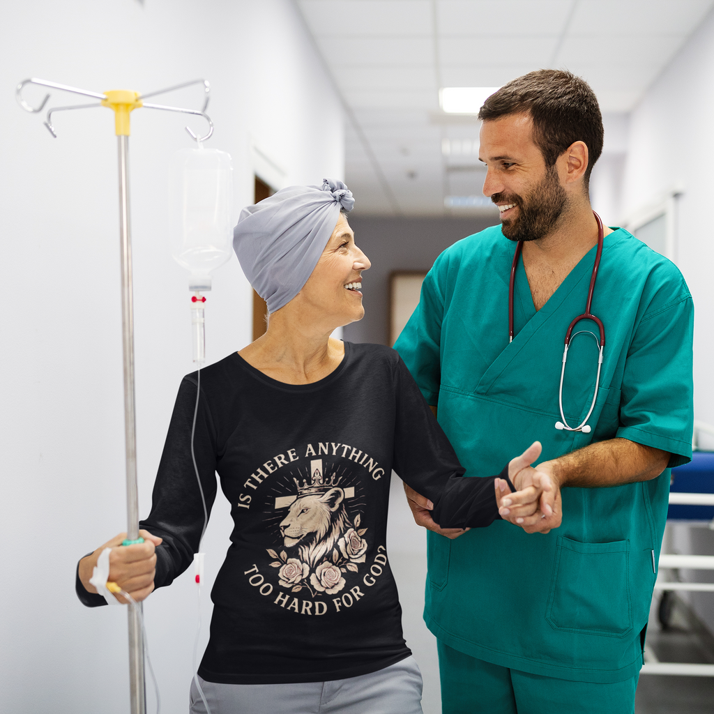 Women's Faith-Inspired Long Sleeve Lion Tee