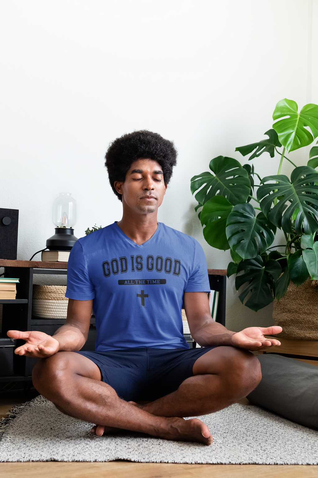 God is Good Unisex V-Neck Tee