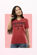 God is Good Unisex V-Neck Tee