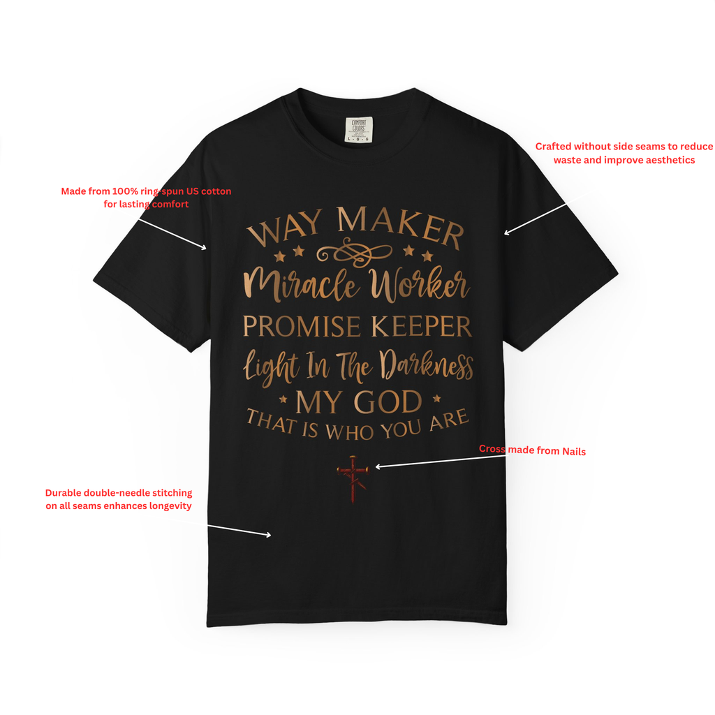 Faith-Inspired Way Maker, Miracle Worker, T-Shirt