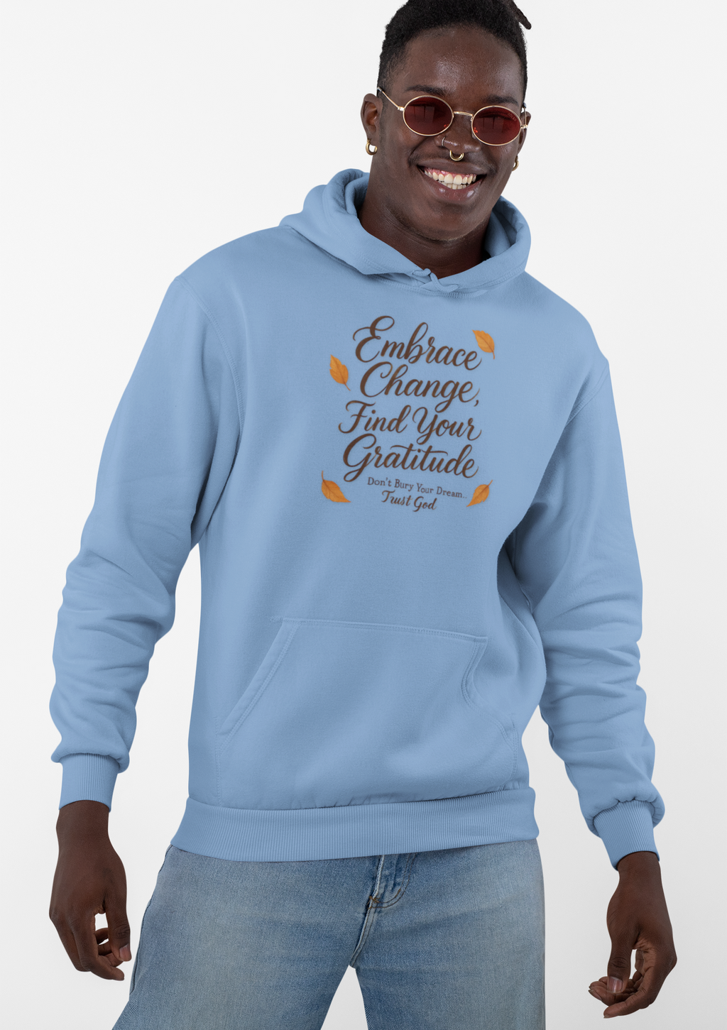 Embrace Change, Find Your Gratitude, Unisex Heavy Blend™ Hoodie