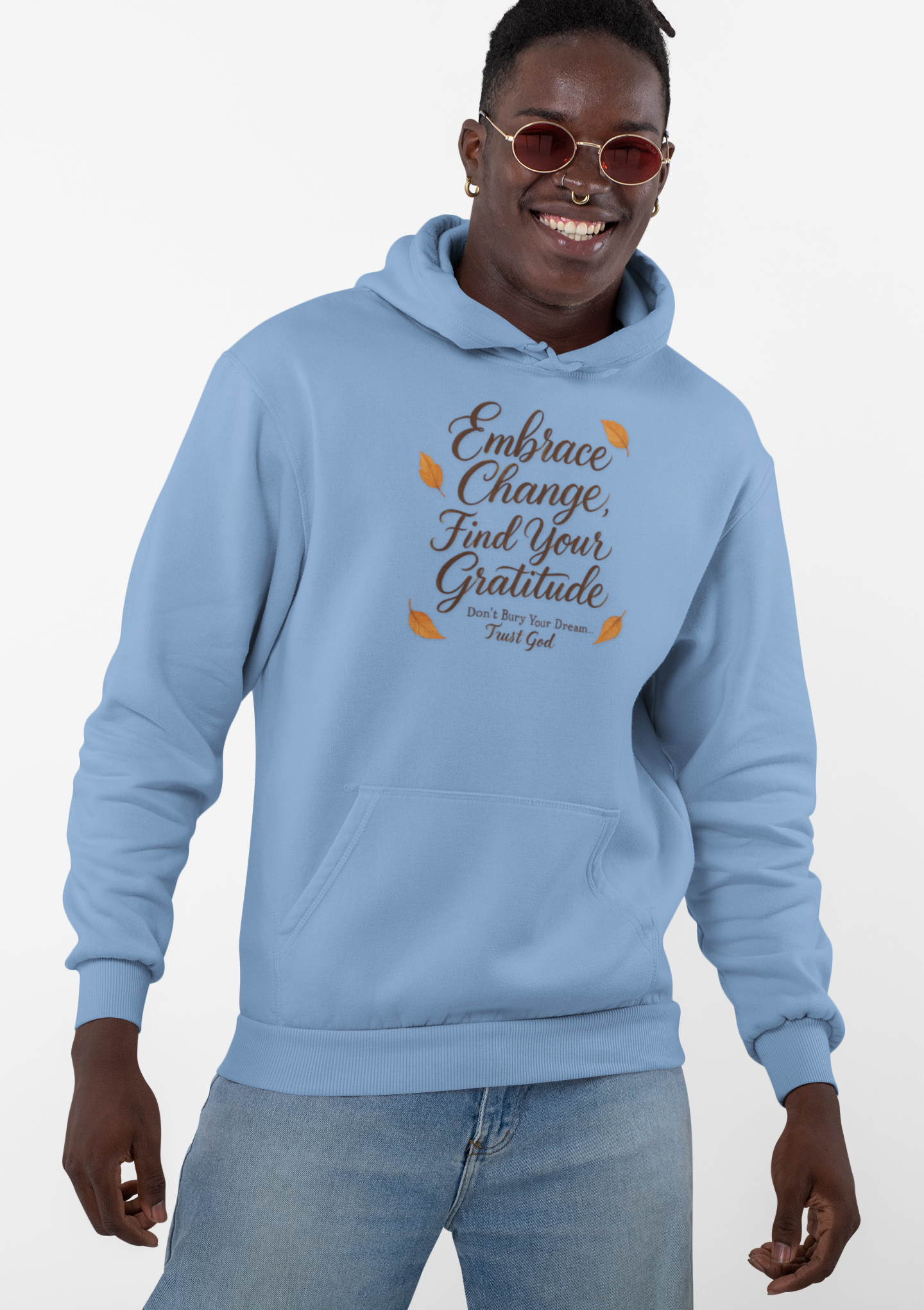 Embrace Change, Find Your Gratitude, Unisex Heavy Blend™ Hoodie
